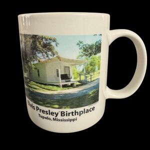 Elvis Presley Coffee Mug Official Product Tupelo Home Birthplace Rare